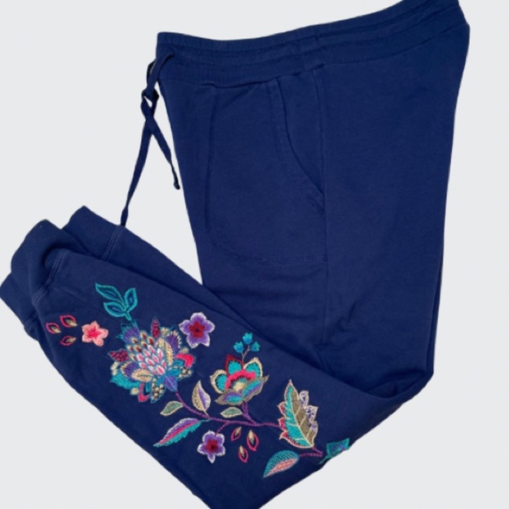 JOHNNY WAS  Embroidered Jogger Casual Pant - Picture 6 of 7